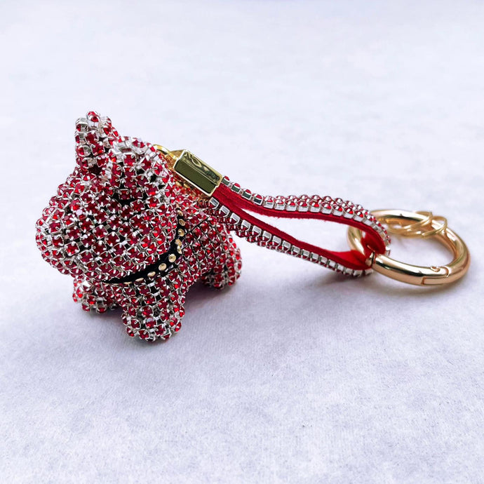 Bling French Bulldog Key Chains